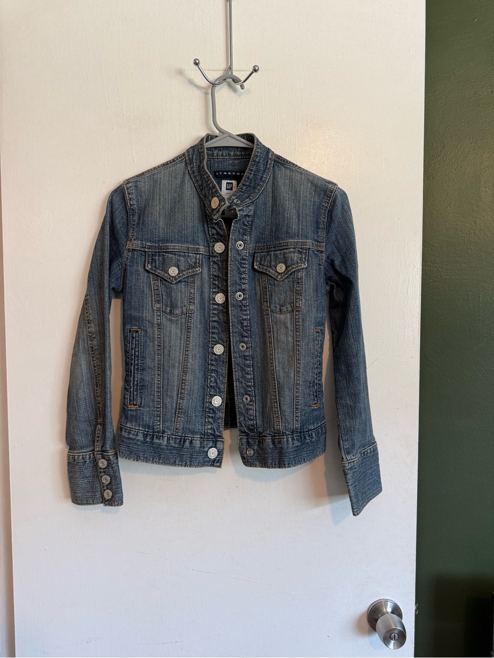 Y2K vintage 2004 fitted denim jean jacket size XS